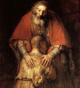 De terugkeer van de verloren zoon door Rembrandt